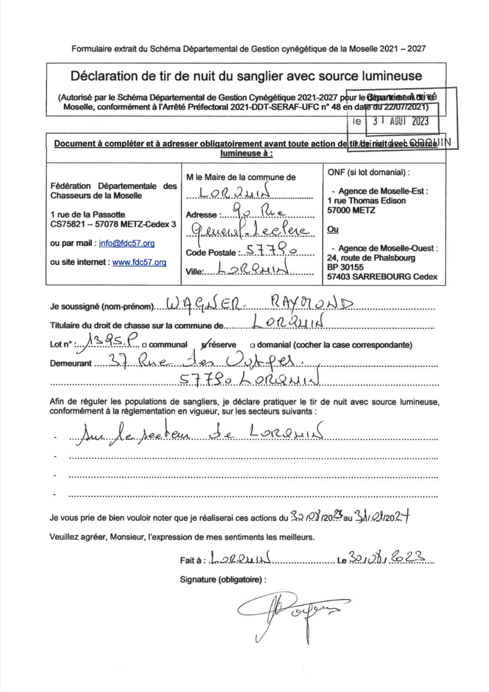 La chasse communale